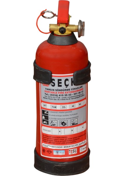 1 kg Tekne Sertifikalı Yangın Söndürme Cihazı