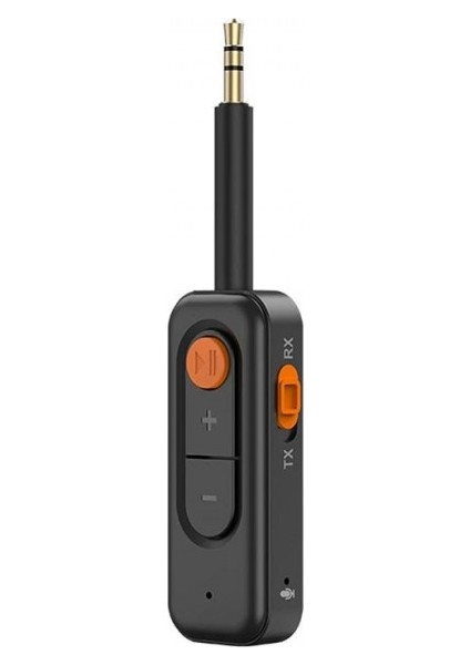 Bluetooth V5.4 Alıcı Verici Mikrofonlu 3.5mm Aux Bluetooth Adaptör