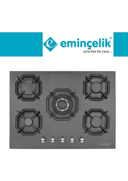 Lucinox Ankastre Set (HON602X-TN + Eminçelik 22 385 5 Gözlü Siyah Ocak + HCH6MXTK Inox )