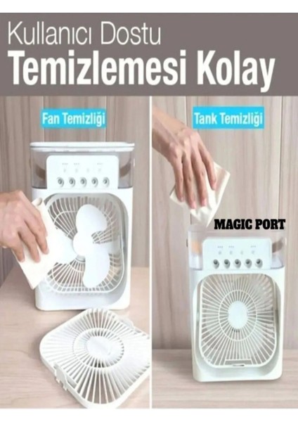 Taşınabilir Hava Nemlendirici Fan ve Buhar Makinesi, Rgb Işıklı, Ev ve Ofis Için Mükemmel modelleri
