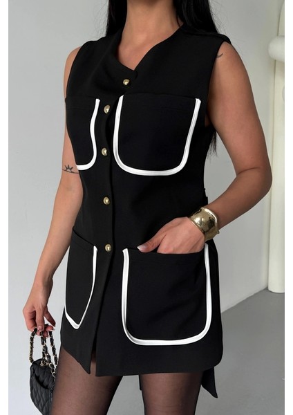 Büyük Cep Biye Detaylıyelek - Siyah modelleri