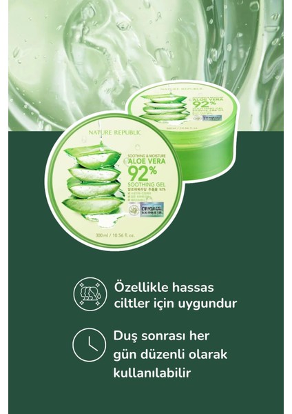 Soothing Moisture Aloe Vera Soothing Gel - Organik Aloe Yatıştırıcı Jel modelleri