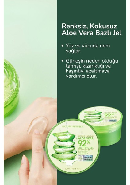 Soothing Moisture Aloe Vera Soothing Gel - Organik Aloe Yatıştırıcı Jel fırsatları