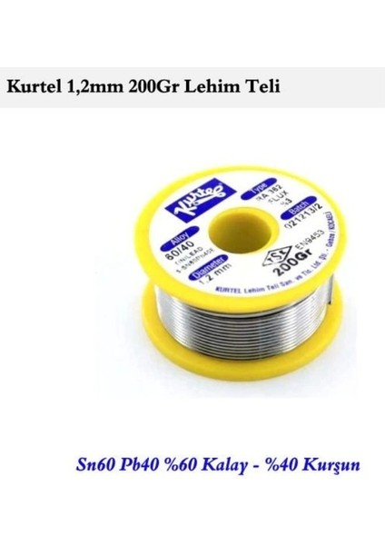 200 gr Makara 60/40 1,2mm Lehim Teli (Pastalı)