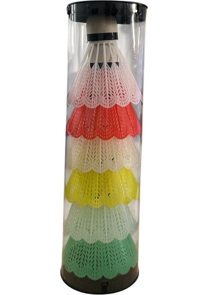 6 Lı Badminton Topu Renkli Mantar Başlı Badminton Topu