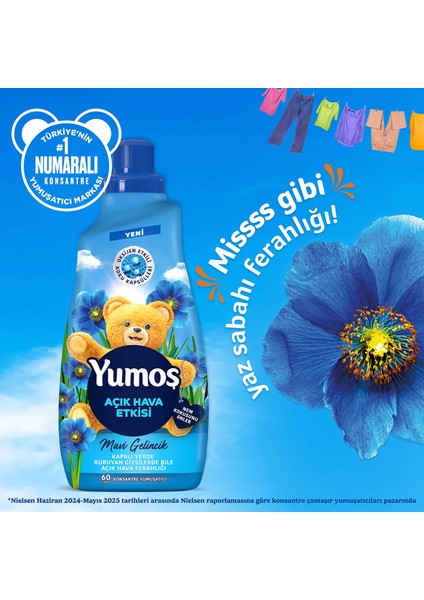 Açık Hava Etkisi Mavi Gelincik Konsantre Yumuşatıcı 1440 ml fırsatları