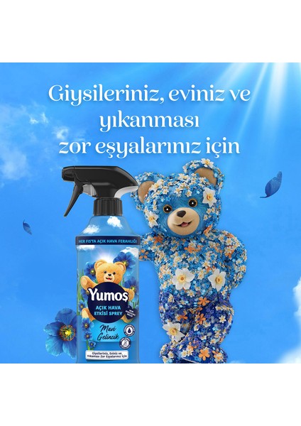 Açık Hava Etkisi Sprey Mavi Gelincik Yıkanması Zor Eşyalar Için 430 ml