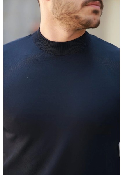 Erkek Yarım Balıkçı Yaka Kısa Kollu Tişört modelleri