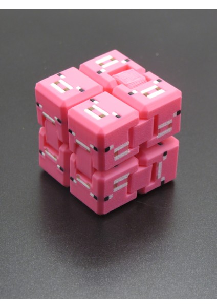 Domuz Temalı Pikselli Sonsuz Küp – 3D Özel Baskı Fidget Oyuncak
