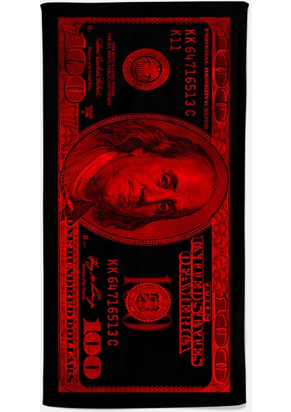 Siyah Dolar Desenli Plaj Havlusu, Banyo Havlusu modelleri