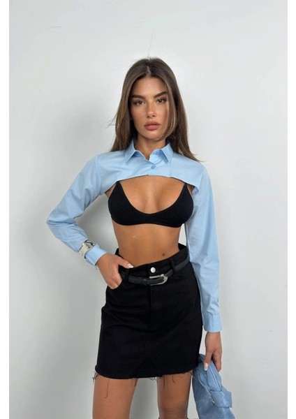 Oval Kesim Crop Gömlek fiyatları