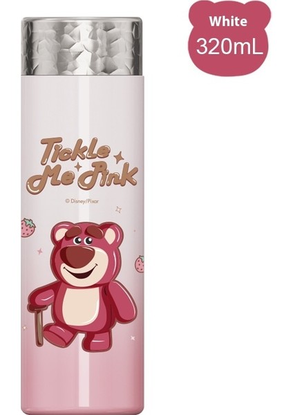 Çilek Ayı Serisi Yalıtımlı Kupa Yüksek Değerli Taşınabilir Sevimli Kupa Damla Geçirmez Pipetli Kur (Yurt Dışından)