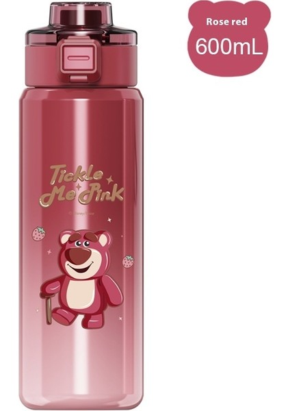 Çilek Ayı Serisi Yalıtımlı Kupa Yüksek Değerli Taşınabilir Sevimli Kupa Damla Geçirmez Pipetli Kur (Yurt Dışından)