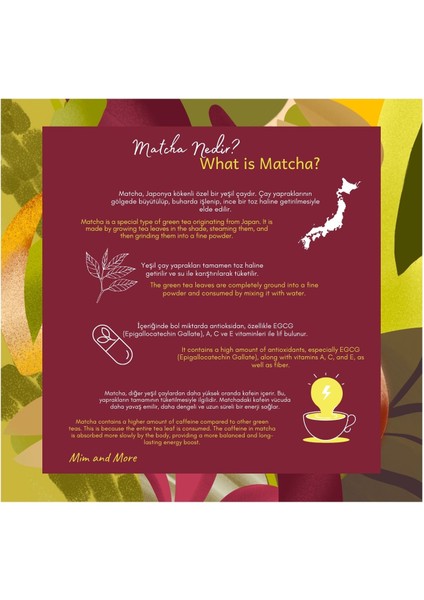Pistachio Matcha - Antep Fıstığı Aromalı Matcha, 100 gr