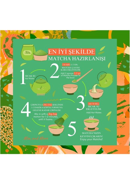 Orange Matcha - Portakal Aromalı Matcha, 100 gr