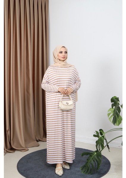 Çizgili Penye Elbise fiyatları