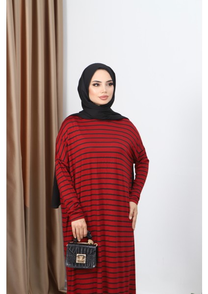 Çizgili Penye Elbise fırsatları