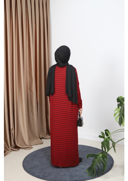 Çizgili Penye Elbise indirimleri