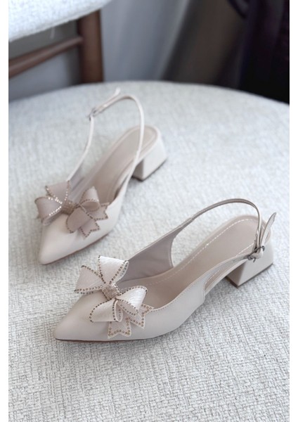 Kadın Howen Kısa Topuklu Ayakkabı - Ten Deri modelleri