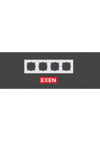 Karell Beyaz Dörtlü Çerçeve (Exen 200-010000-104)
