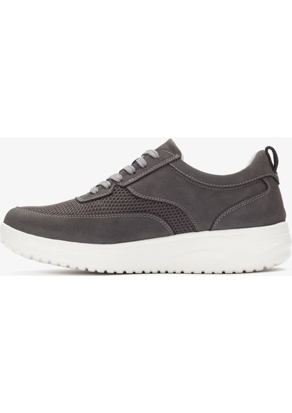Hakiki Deri-Triko Erkek Günlük Yürüyüş Ayakkabısı - 2550 Nt-Gri KK064 fiyatları