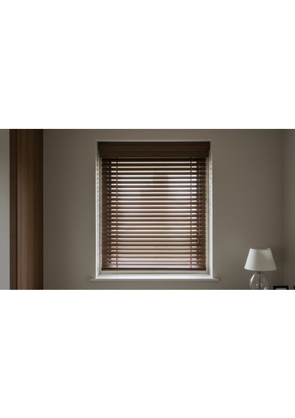 Kahverengi Truwood Serisi (TRU270) Ahşap Görünümlü Jaluzi Perde 50 mm modelleri