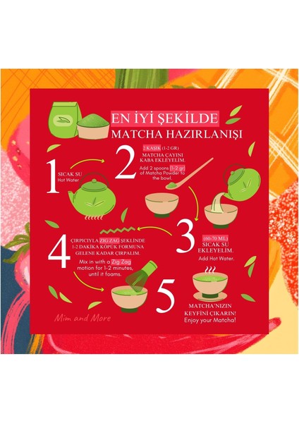 Mango & Strawberry Matcha - Mango ve Çilekli Matcha 100 gr modelleri
