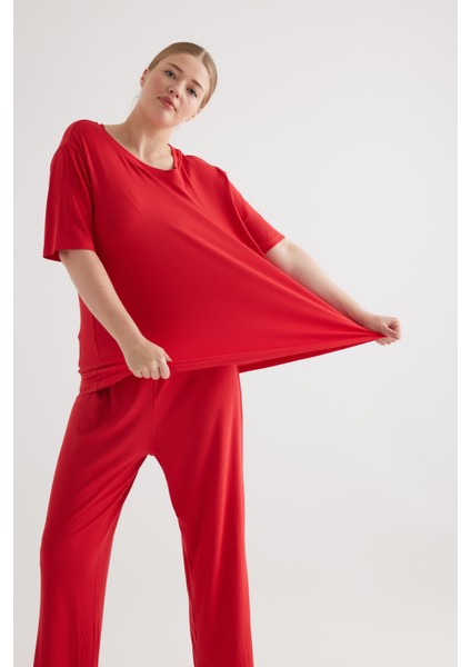 Kadın Plus Size Modal Kaşkorse Tshirt fiyatları