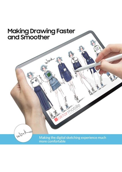 Galaxy Tab S10 Fe+ Plus 13.1" SM-X620 2025 Uyumlu Paper Like Ekran Koruyucu Kağıt Hissi Mat Yüzey indirimleri