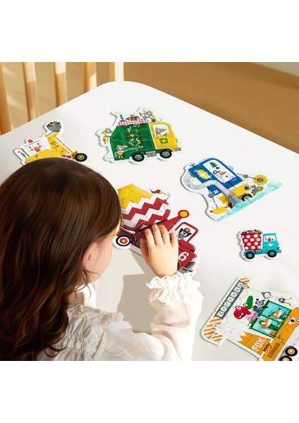 My First Puzzle - Inşaat Araçları modelleri