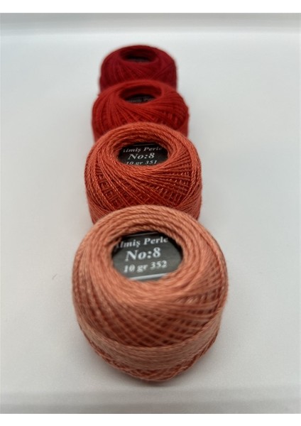 Almiş Perle 4 Lü İplik Seti (10 Gr-No:8) 321-666-351-352