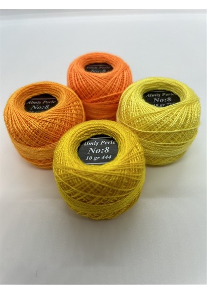 Almiş Perle 4 Lü İplik Seti (10 Gr-No:8) 970-741-444-727