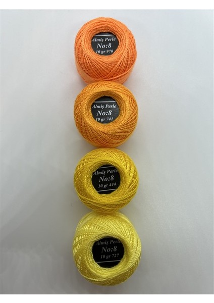 Almiş Perle 4 Lü İplik Seti (10 Gr-No:8) 970-741-444-727