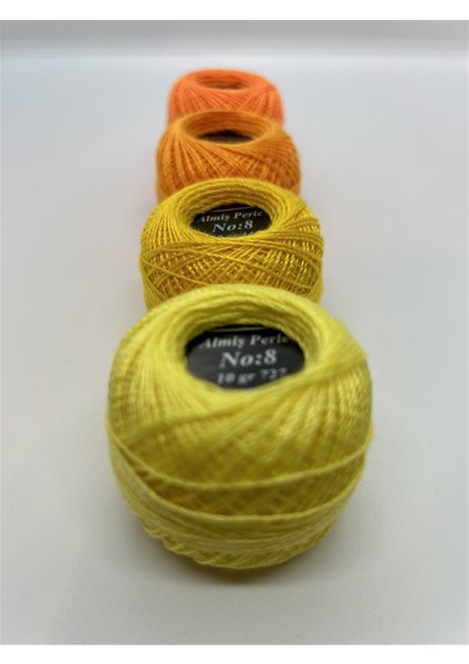 Almiş Perle 4 Lü İplik Seti (10 Gr-No:8) 970-741-444-727
