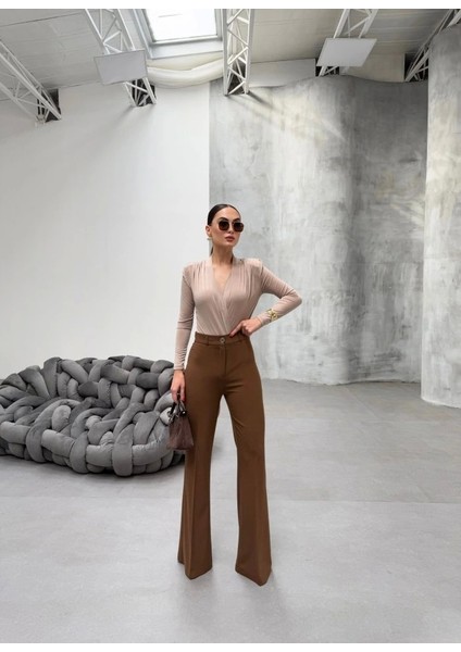 230 gr Poly Viscose Full Lycra Ispanyol Paça Pantolon modelleri