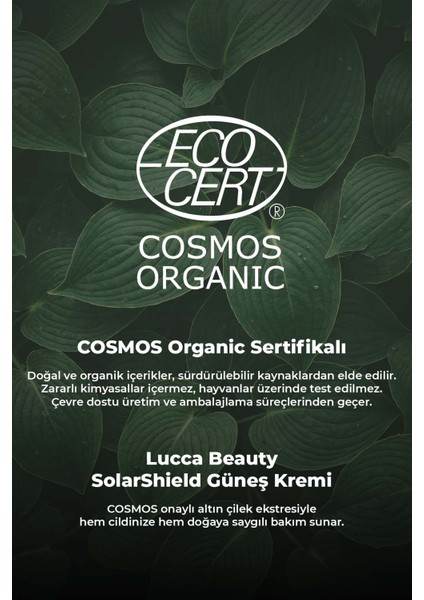 Solarshield Güneş Kremi 100 ml - 50 SPF Yüksek Koruma, Cosmos Sertifikalı Ve Su Bazlı Krem indirimleri