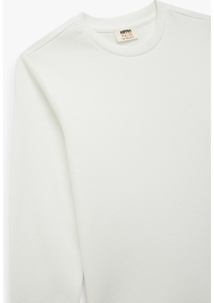 Bisiklet Yaka Pamuklu Basic Uzun Kollu Basic Tişört indirimleri