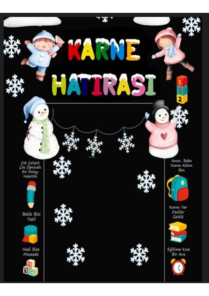 Karne Hatırası,karne Günü, Okulda Etkinlik,kumaş Pano 150X200 indirimleri