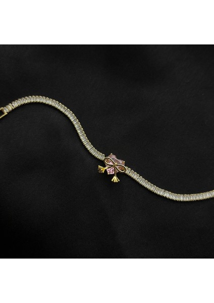 Gold Renk Kalpli Pembe Fiyonk Bileklik fiyatları