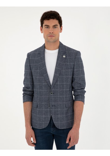 Erkek Lacivert Slim Fit Ceket 50284944-VR033 modelleri