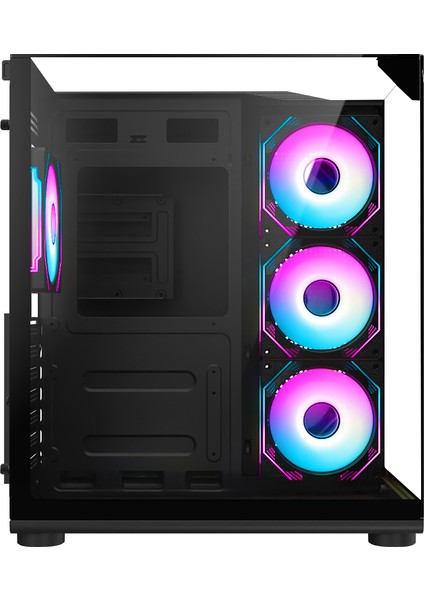 Teras 4xargb Fanlı Topglass 500W Psu USB 3.0 Gaming Bilgisayar Kasası