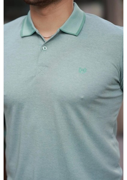 Erkek Yakalı Kagi Kumaş Kısa Kollu T-Shirt fiyatları