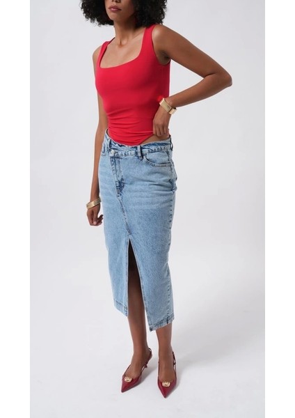 Kare Yaka Kalın Askılı Bodysuit modelleri