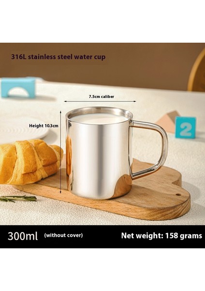 Gıda Sınıfı 316 Paslanmaz Çelik Kapaklı Su Dağı Düşme Önleyici Çift Katmanlı Haşlanma Önleyici Su Dağı (Yurt Dışından)