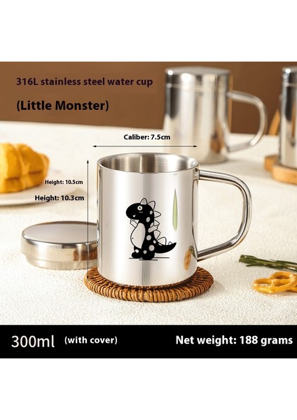 Gıda Sınıfı 316 Paslanmaz Çelik Kapaklı Su Dağı Düşme Önleyici Çift Katmanlı Haşlanma Önleyici Su Dağı (Yurt Dışından)