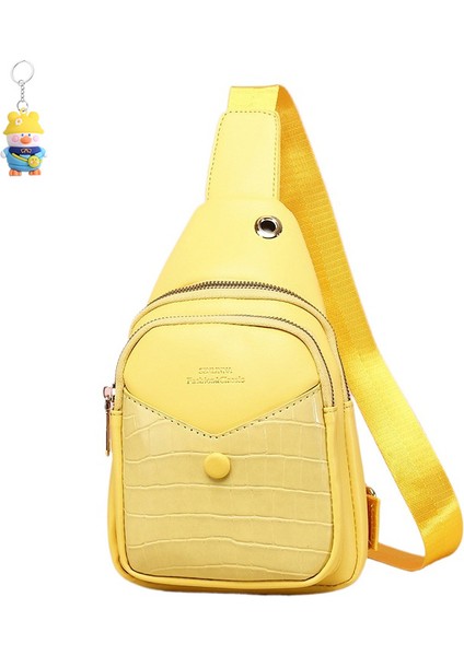 Göğüs Çantası Bayan Moda Omuz Crossbody Çantası Büyük Kapasiteli Su Geçirmez Veri Deliği ile Sırt Çantası Gündelik (Yurt Dışından)