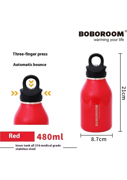 316 Paslanmaz Çelik Yalıtım Kabı Su Dağı Hafif Lüks Yüksek Değer (Yurt Dışından)