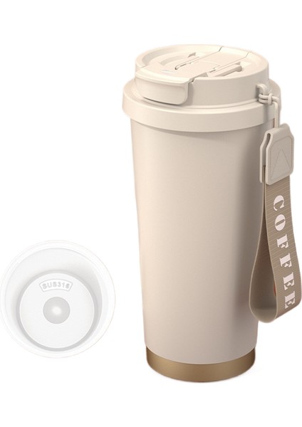 Yüksek Değerli 316 Paslanmaz Çelik Yalıtım Kabı Seramik Çift Içimli Kahve Fincanı Araba Büyük Kapasiteli Pipetli Su Dağı (Yurt Dışından)