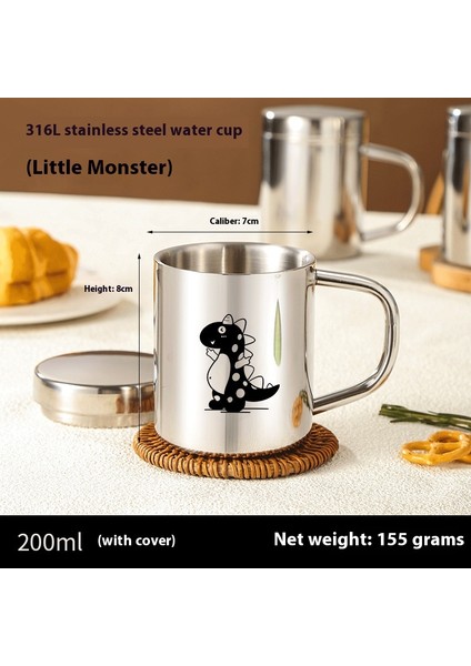 Gıda Sınıfı 316 Paslanmaz Çelik Kapaklı Su Dağı Düşme Önleyici Çift Katmanlı Haşlanma Önleyici Su Dağı (Yurt Dışından)