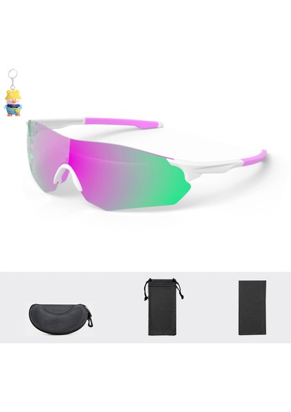 Koşu Gözlükleri Polarize Renk Değiştiren Göz Koruma Güneş Gözlükleri Erkekler ve Kadınlar Açık Spor Rüzgar Geçirmez Bisiklet (Yurt Dışından)